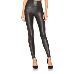 Black Faux Leather SPANX Leggings